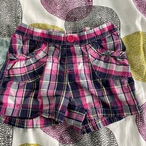 Girls Plaid Shorts